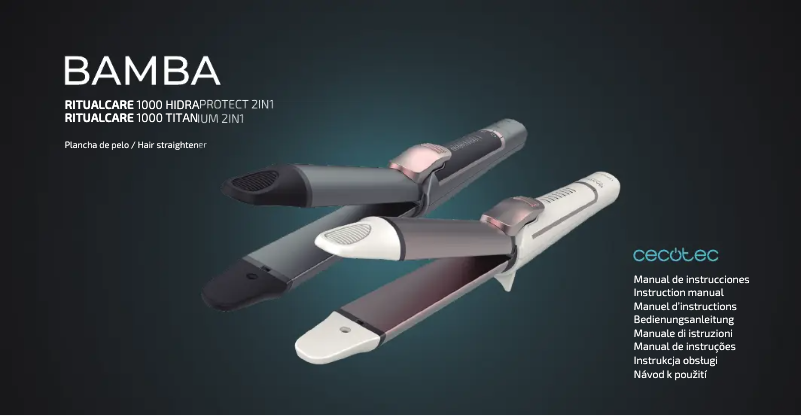 Page 1 de la notice Manuel utilisateur Cecotec RitualCare 1000 HidraProtect 2in1