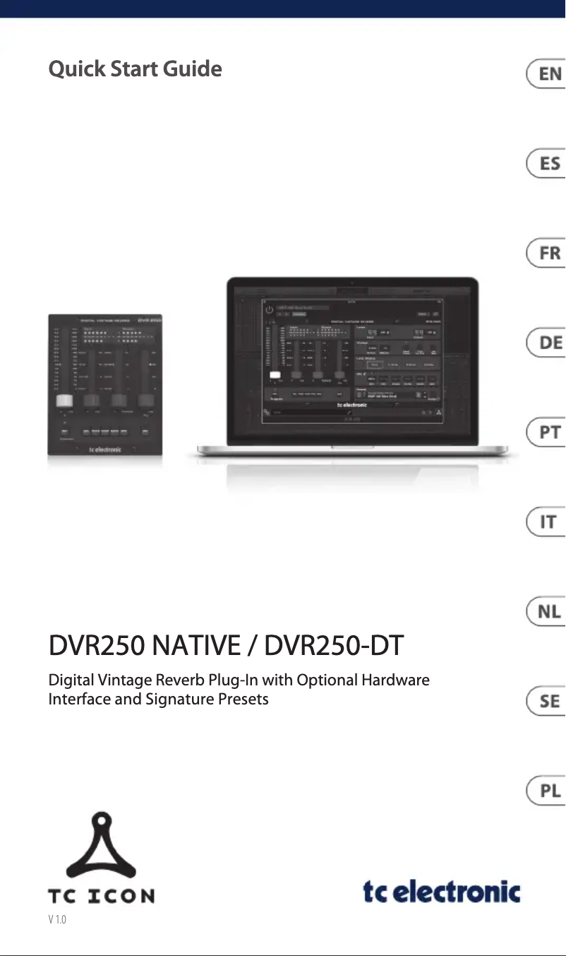 Page n°1 - Manuel utilisateur TC Electronic DVR250-DT