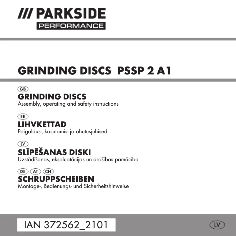 Page 1 de la notice Manuel utilisateur Parkside PSSP 2 A1