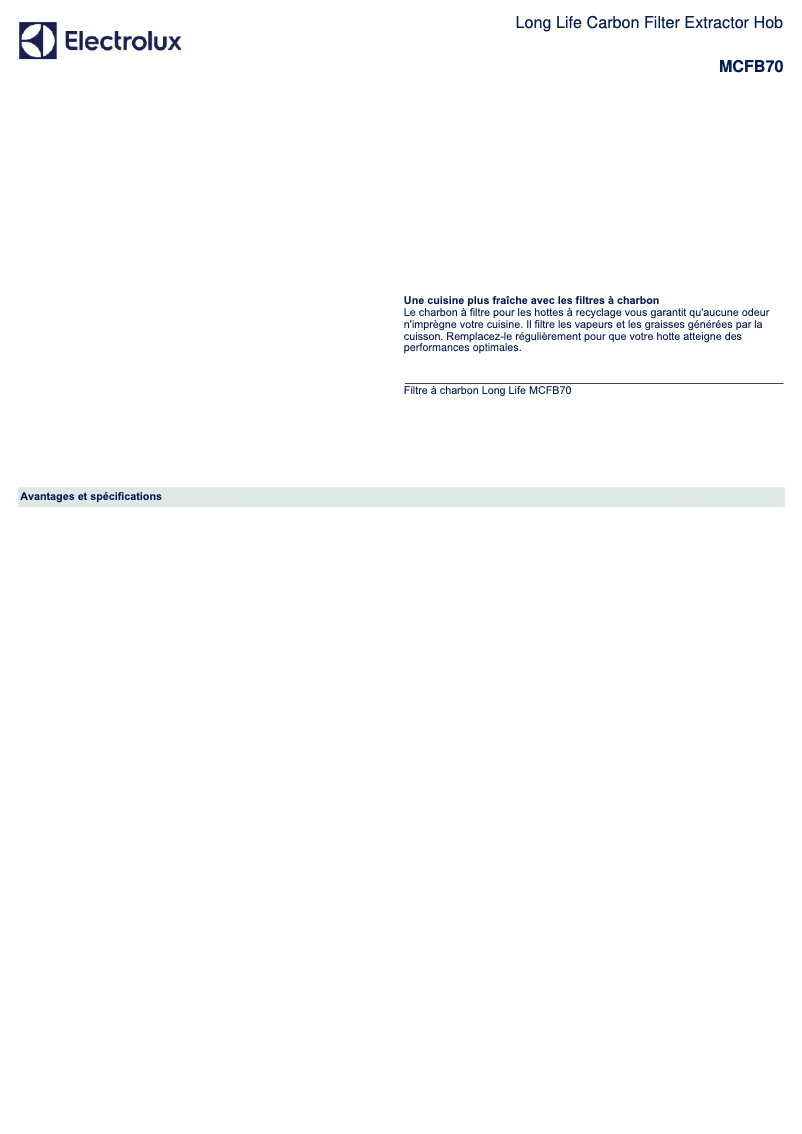 Página 1 del manual Manual de usuario AEG MCFB70