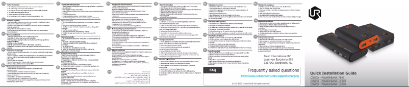 Image de la première page du manuel de l'appareil Cinco Powerbank 7800 20494