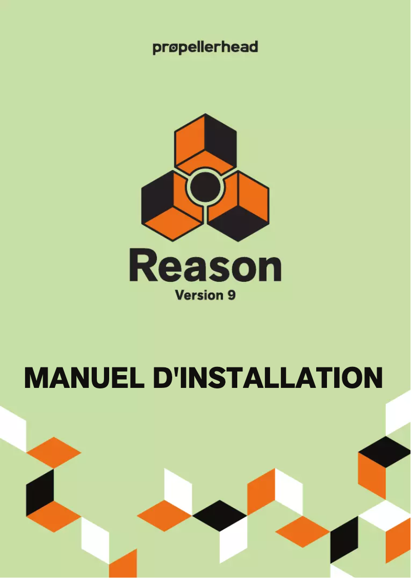 Image de la première page du manuel de l'appareil Reason 9.0