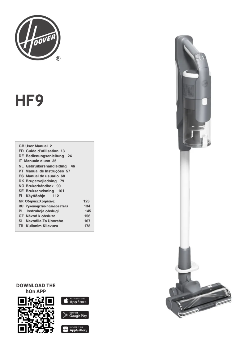 Page n°1 - Manuel utilisateur Hoover HF910H 011