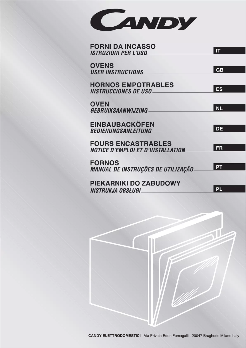 Page n°1 - Manuel utilisateur Candy FS 775 zen