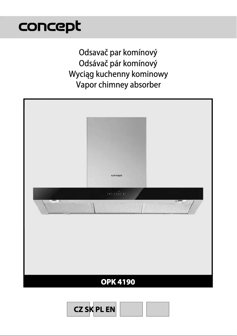 Image de la première page du manuel de l'appareil OPK-4190