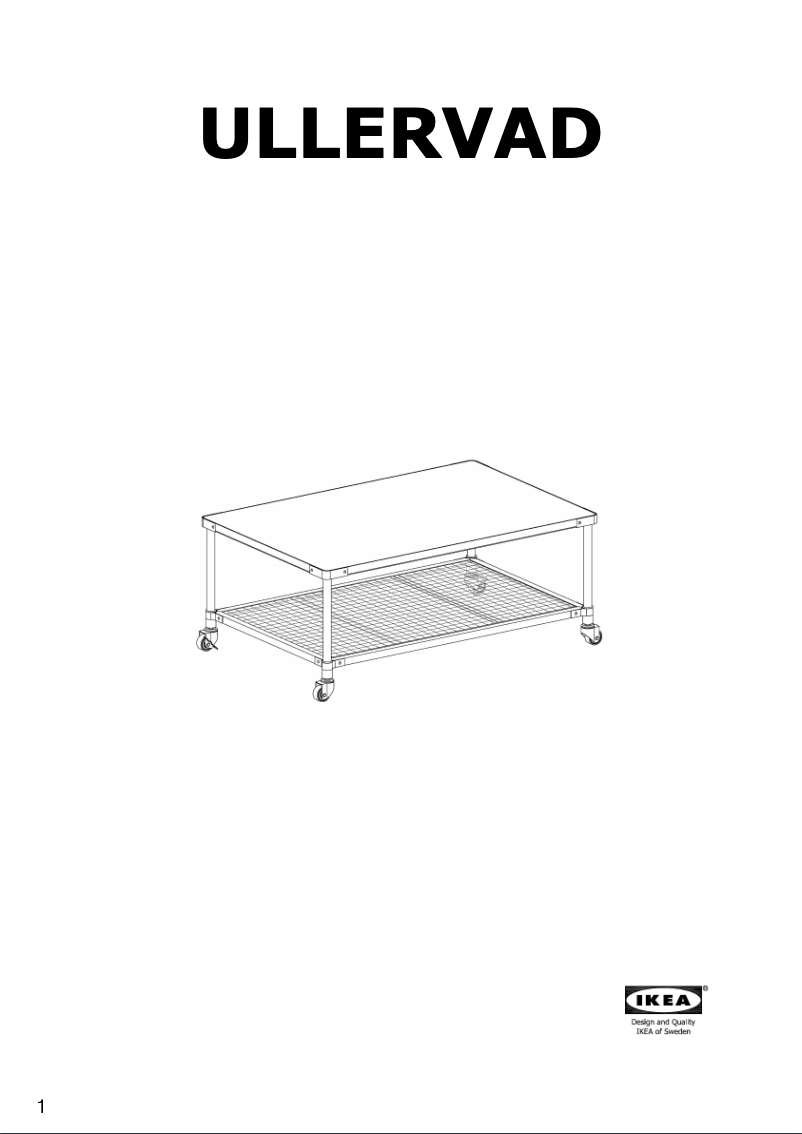 Page 1 de la notice Manuel utilisateur Ikea ULLERVAD 504.363.68