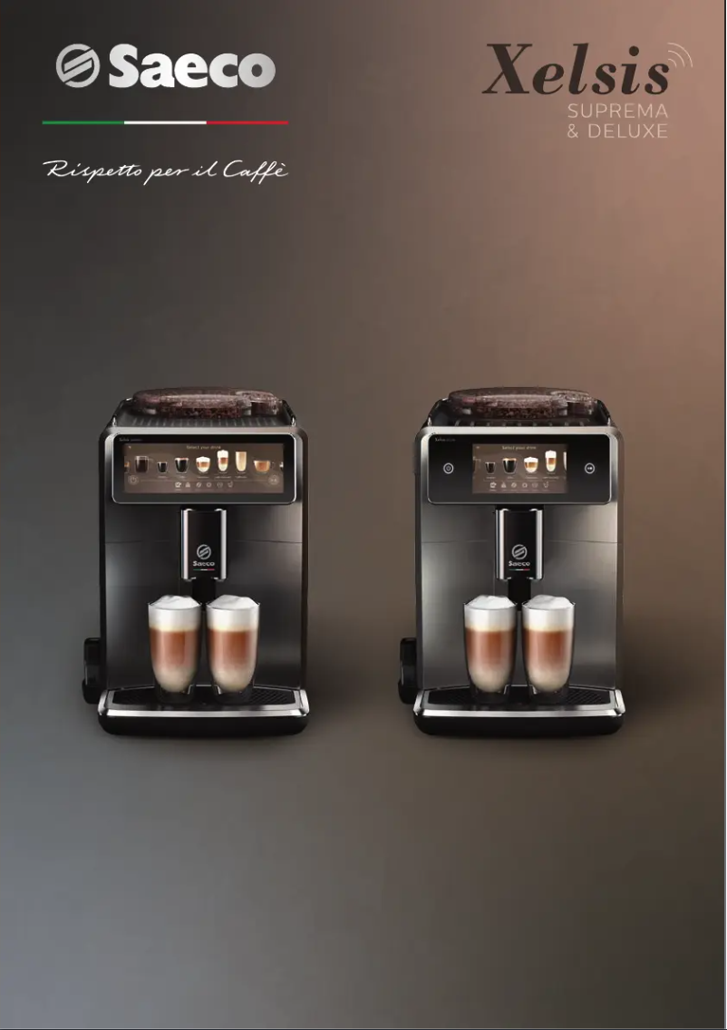 Page 1 de la notice Manuel utilisateur Saeco Xelsis Deluxe SM8782