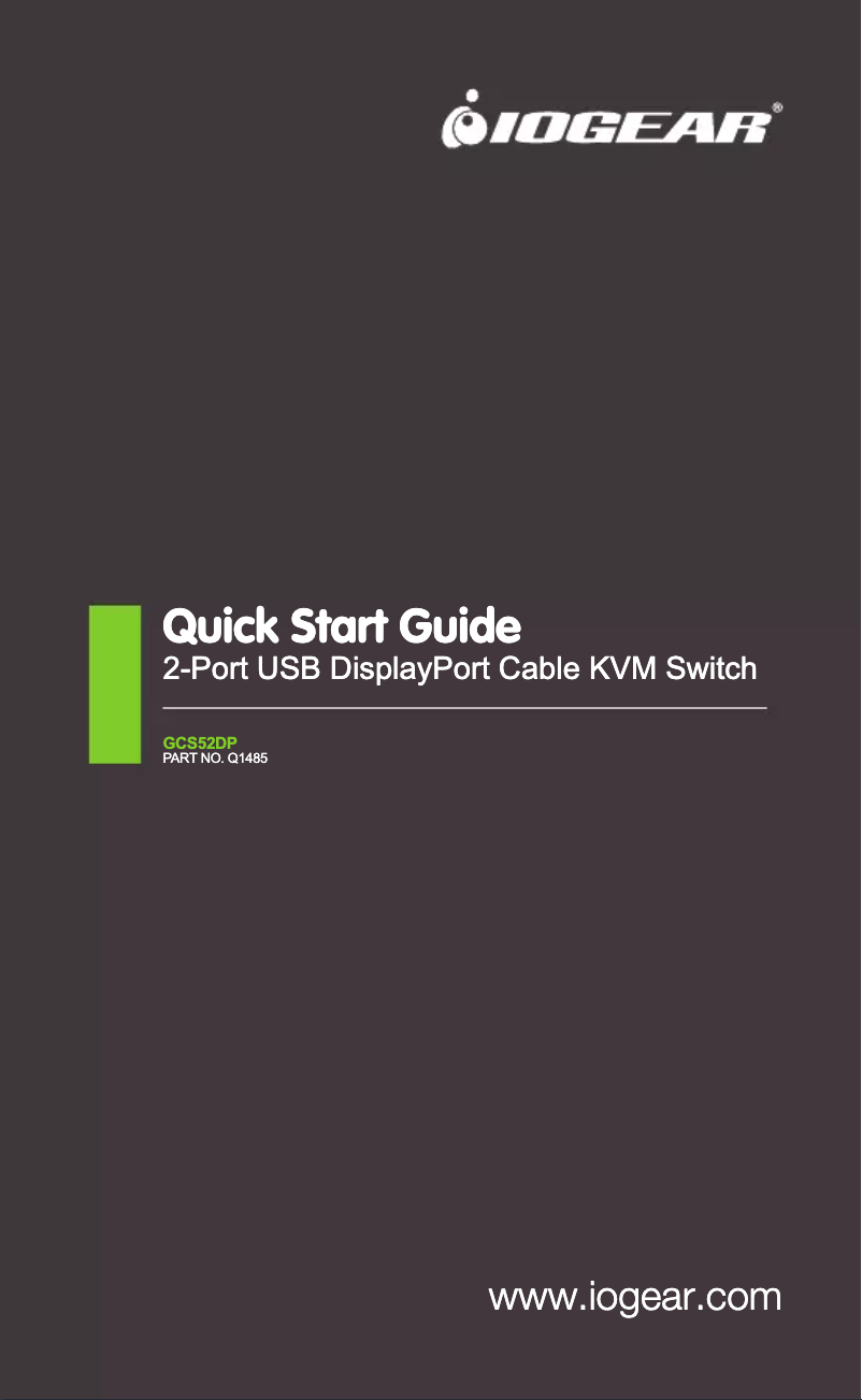 Image de la première page du manuel de l'appareil GCS52DP