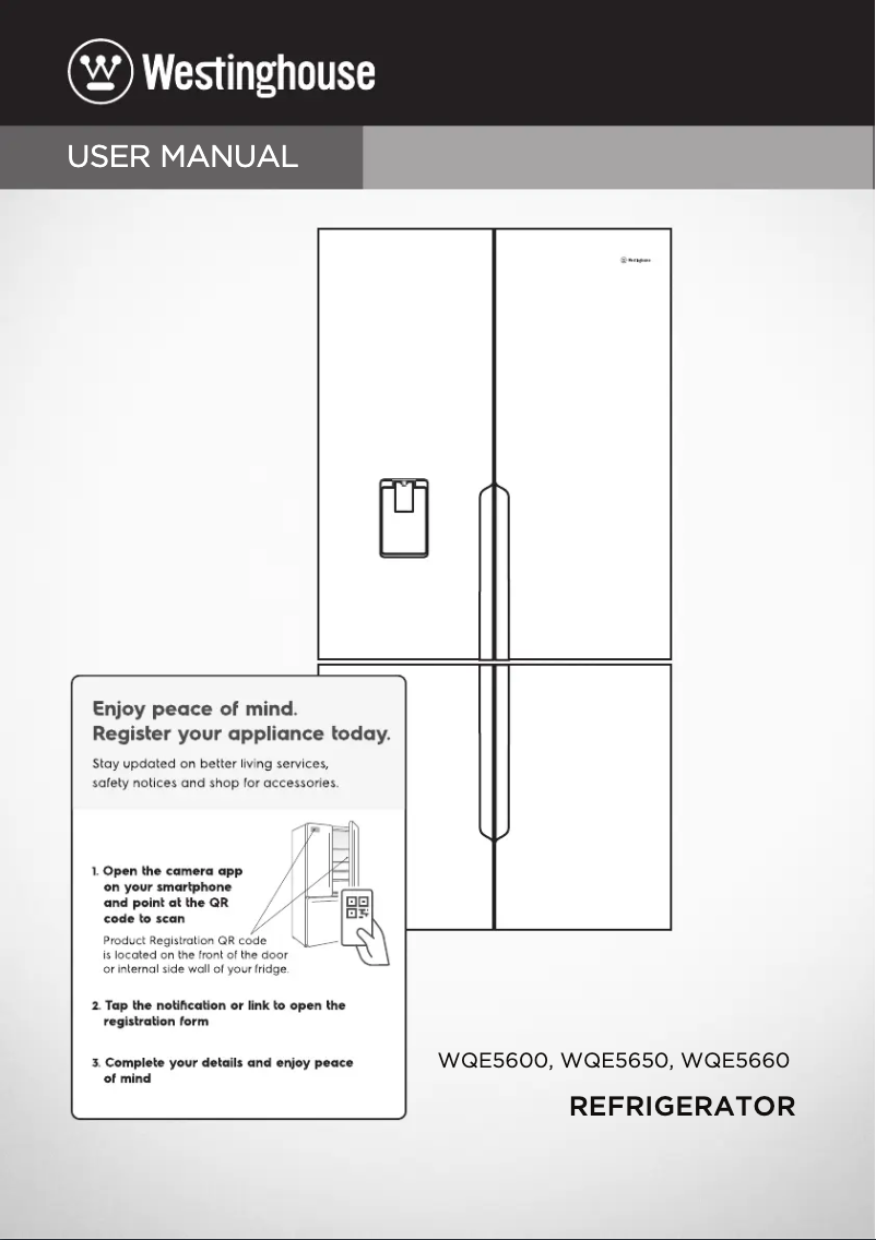 Page n°1 - Manuel utilisateur Westinghouse WQE5660