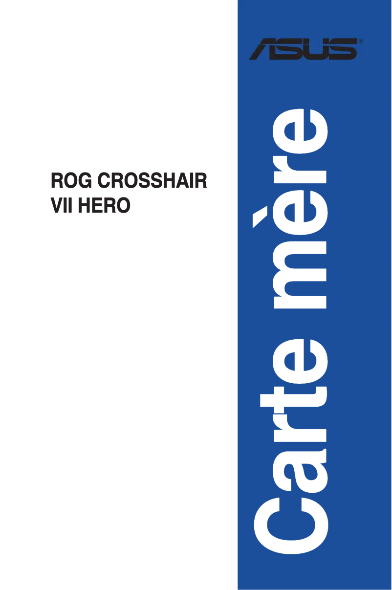 Página 1 del manual Manual de usuario Asus Rog Crosshair VII Hero