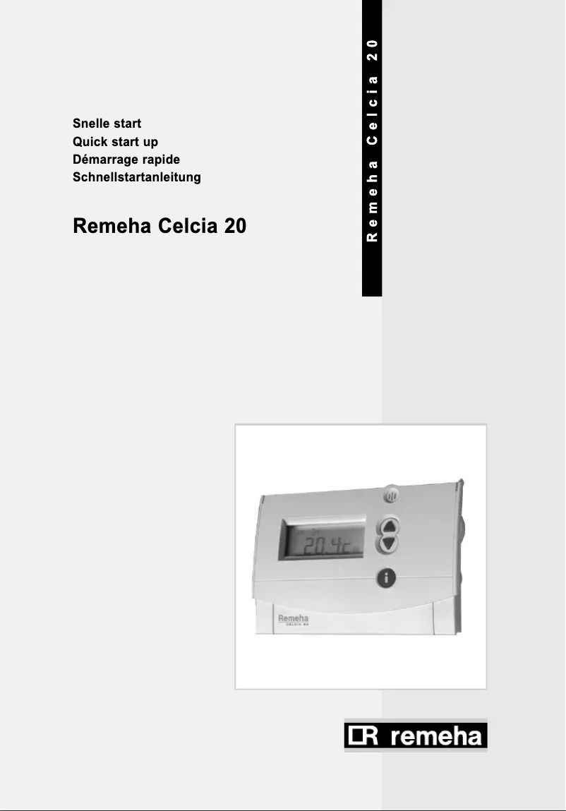 Page 1 de la notice Manuel utilisateur Remeha Celcia 20