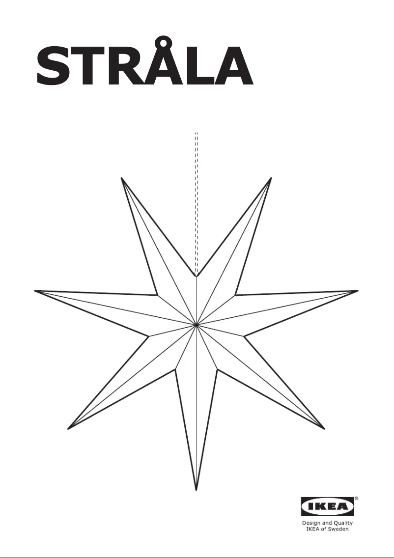 Page 1 de la notice Manuel utilisateur Ikea STRÅLA 605.836.55
