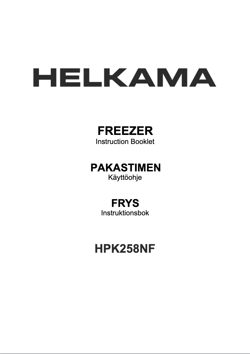 Image de la première page du manuel de l'appareil HPK258NF