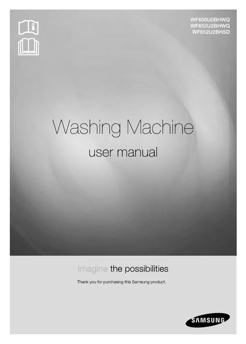 Page 1 de la notice Manuel utilisateur Samsung WF652B0BHSD