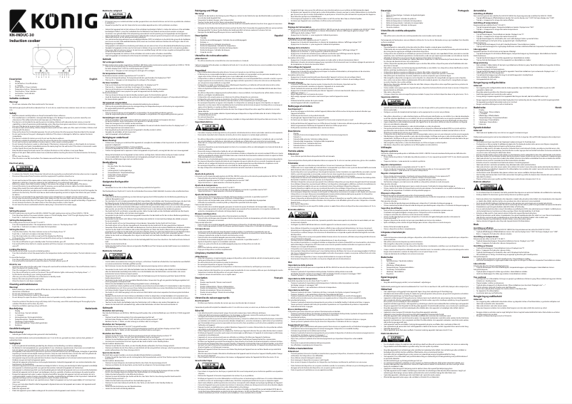 Image de la première page du manuel de l'appareil KN-INDUC-30