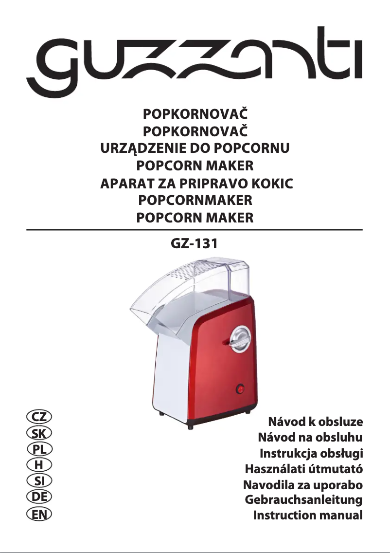 Page 1 de la notice Manuel utilisateur Guzzanti GZ 131