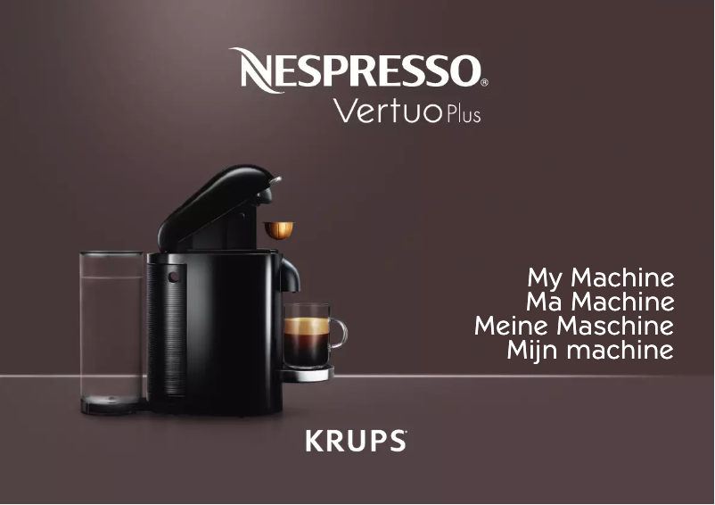 Page 1 de la notice Manuel utilisateur Krups Nespresso Vertuo Plus XN9028