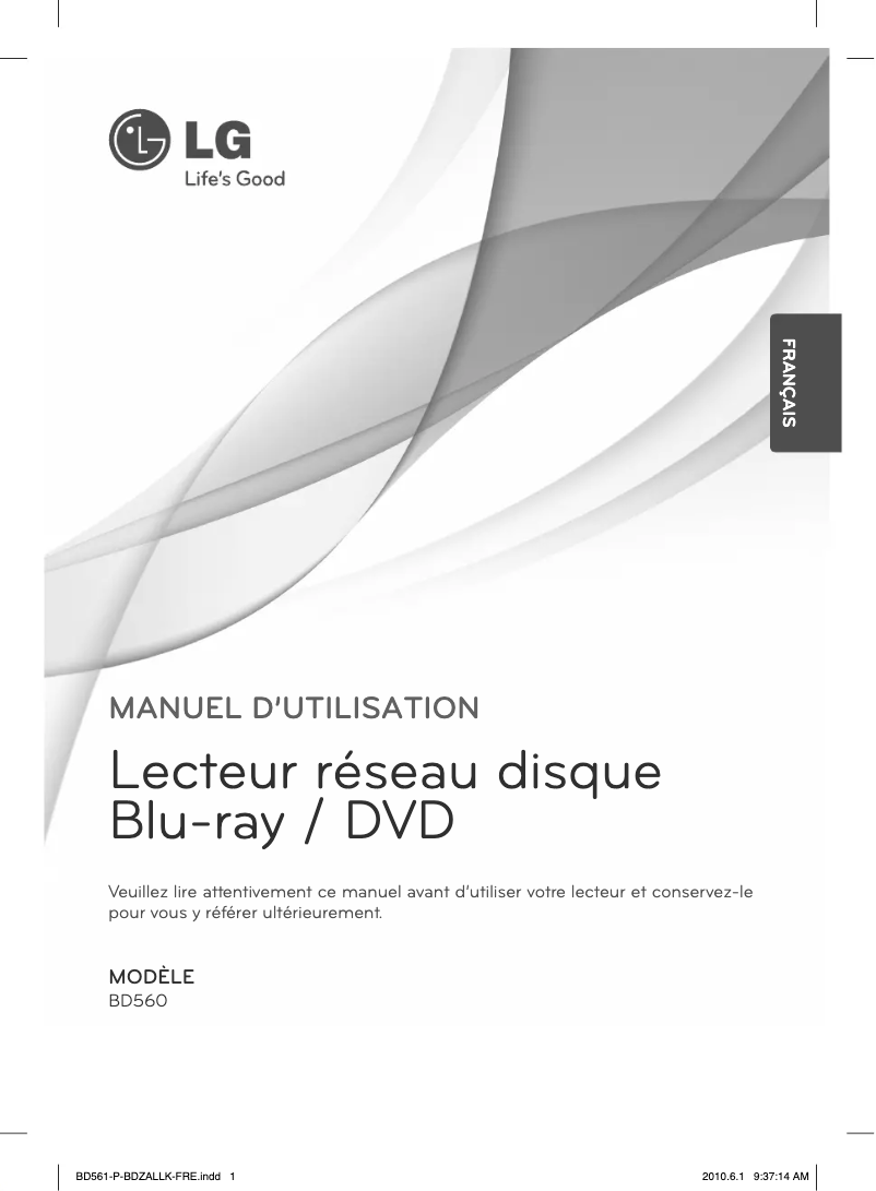 Imagen de la primera página del manual del dispositivo BD560