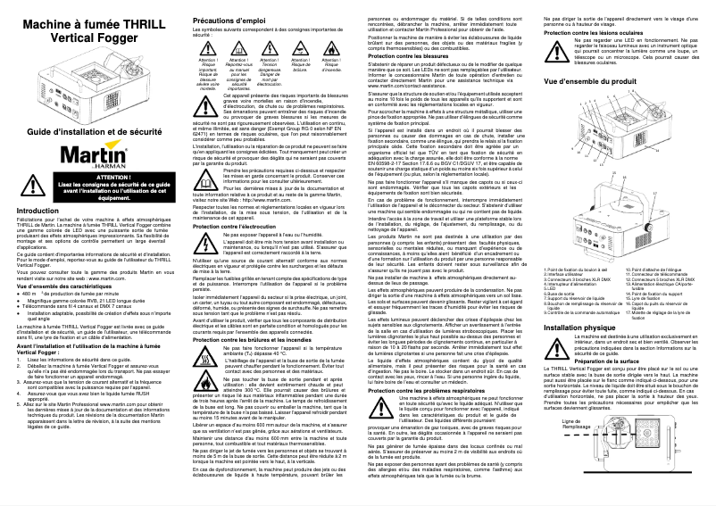 Image de la première page du manuel de l'appareil Thrill Vertical Fogger