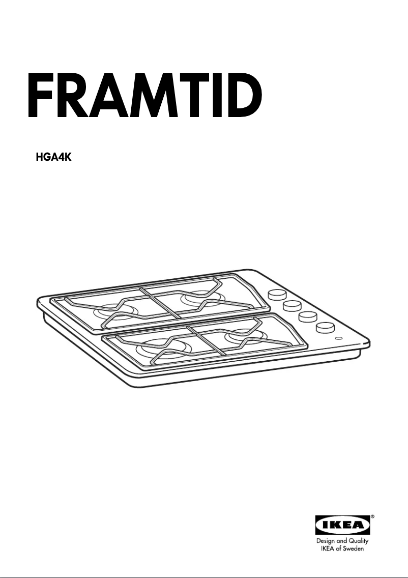 Page 1 de la notice Manuel utilisateur Ikea FRAMTID HGA4K