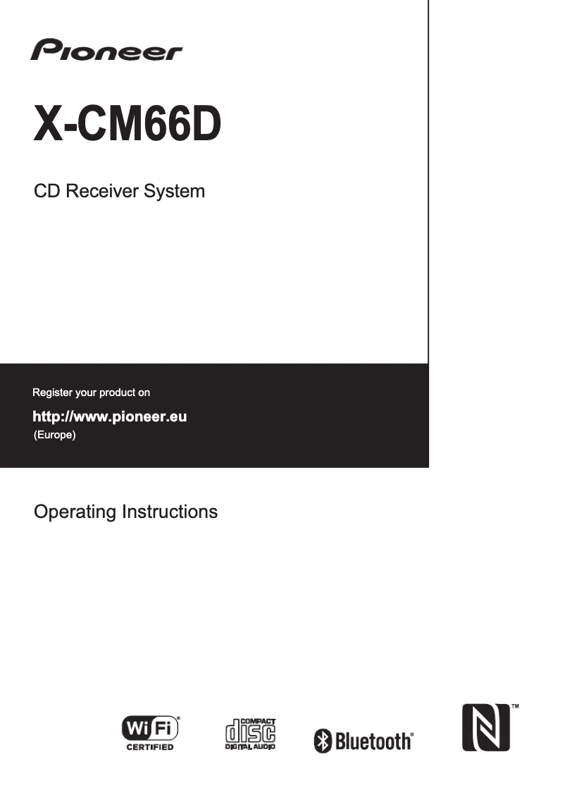 Image de la première page du manuel de l'appareil X-CM66D