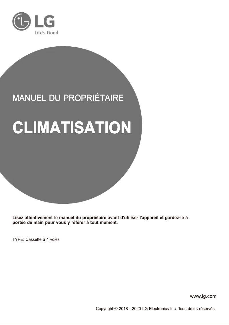 Image de la première page du manuel de l'appareil ATNW27GPLT1