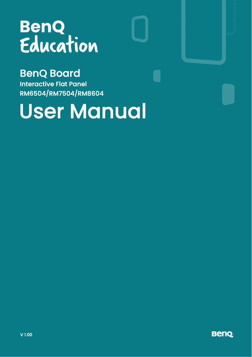 Image de la première page du manuel de l'appareil RM7504