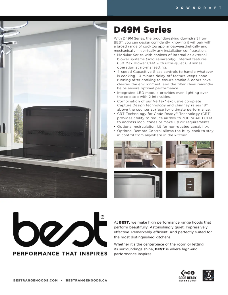 Page n°1 - Fiche technique Best D49M30BLS