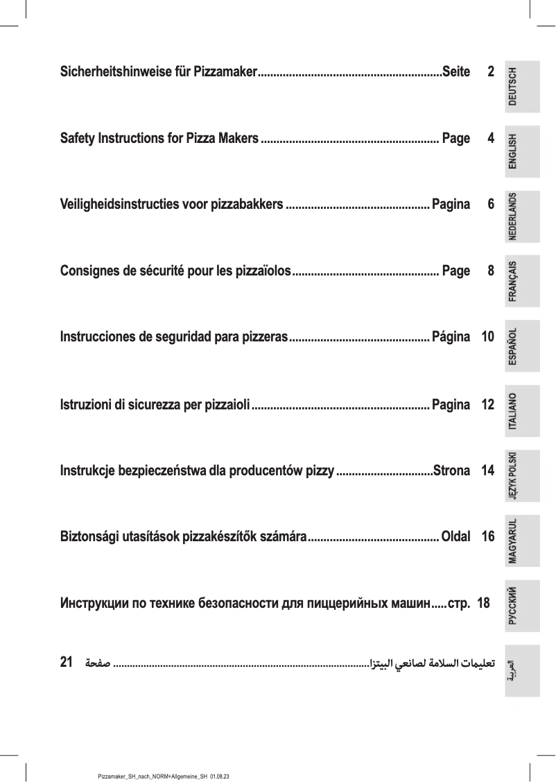 Page 1 de la notice Instructions / montage Clatronic PM 3787