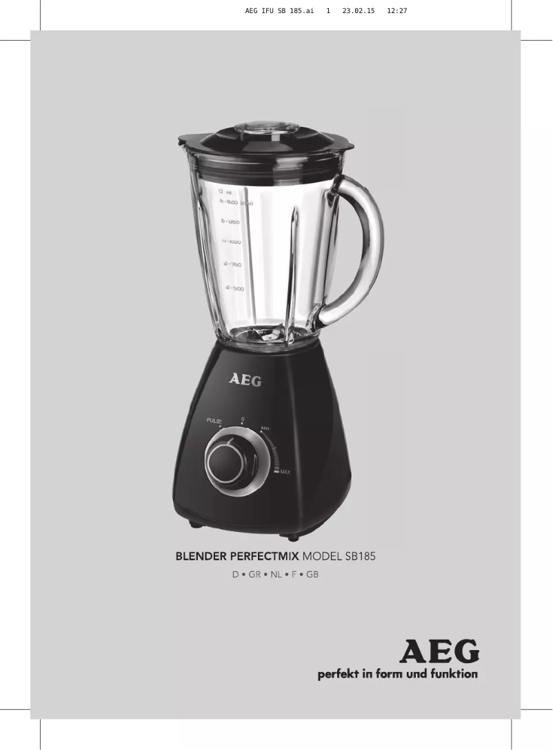 Página 1 del manual Manual de usuario AEG PerfectMix SB185