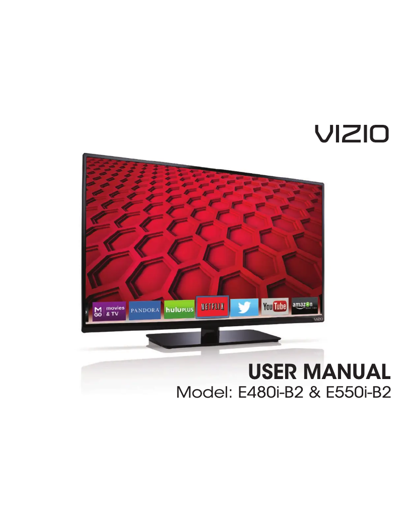 Page 1 de la notice Manuel utilisateur VIZIO E480i-B2