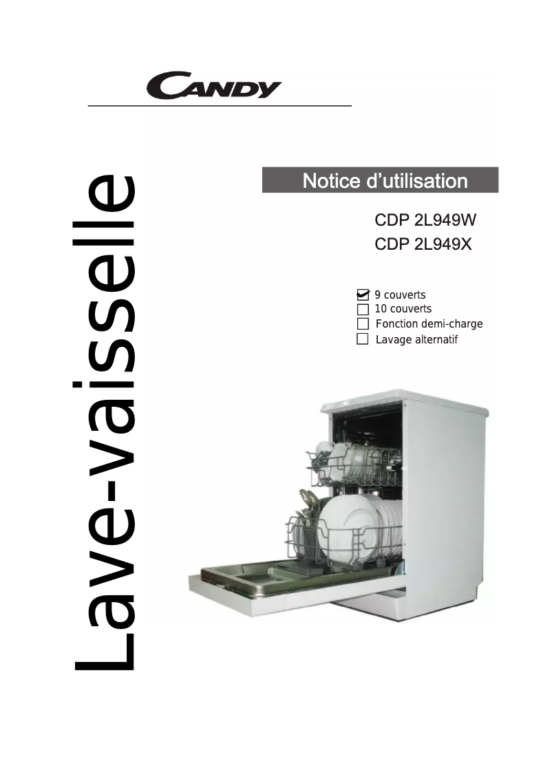 Image de la première page du manuel de l'appareil CDP 2L949W