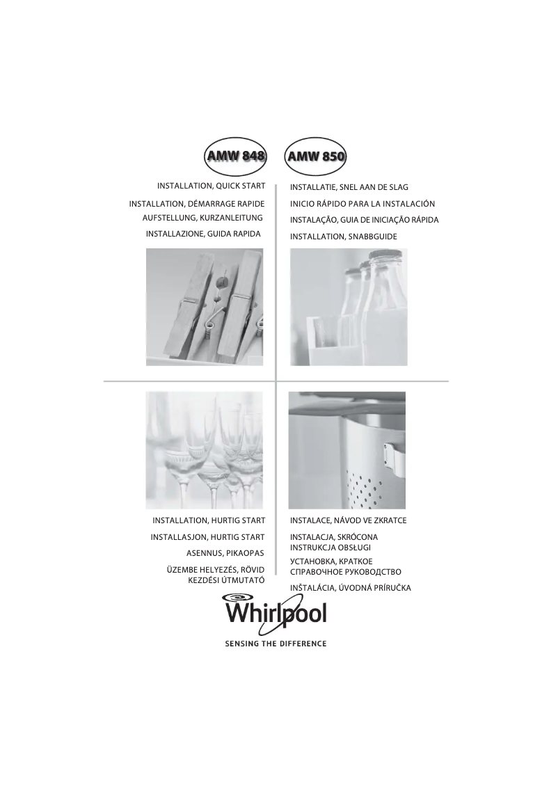 Página 1 del manual Instrucciones / montaje Whirlpool AMW 850/IXL