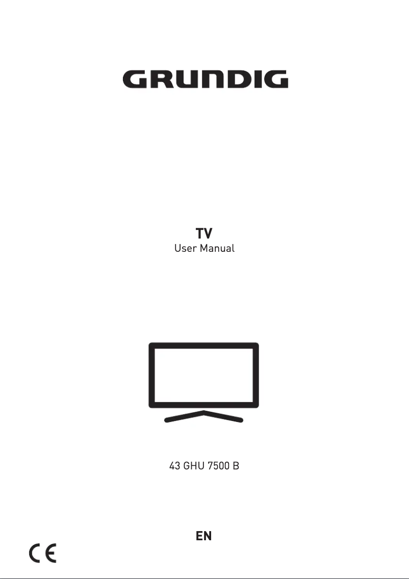 Page 1 de la notice Manuel utilisateur Grundig 43 GHU 7500 B