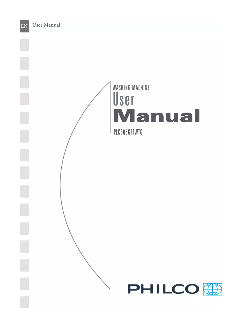 Image de la première page du manuel de l'appareil PLCB05GFFWTG