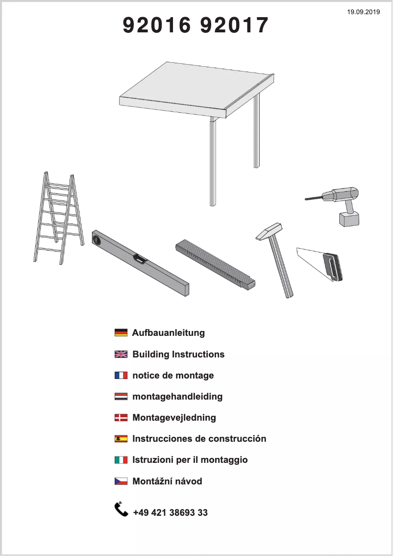 First page image of the manual for Kandern