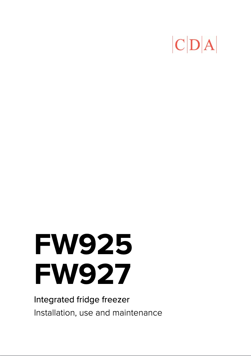 Image de la première page du manuel de l'appareil FW925