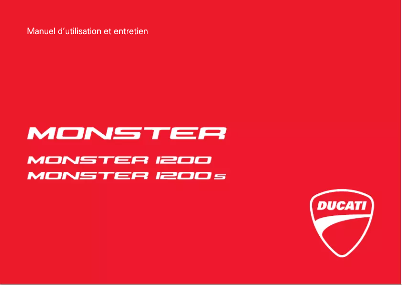 First page image of the manual for Monster 1200 S Stripe (2015)