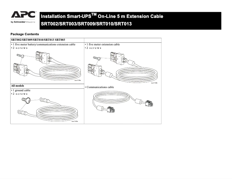 Página 1 del manual Manual de usuario APC Smart-UPS SRT002