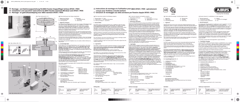 Page n°1 - Manuel utilisateur Abus DFS95