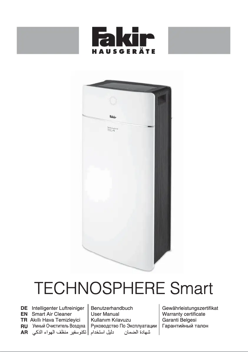 Page 1 de la notice Manuel utilisateur Fakir Technosphere Smart