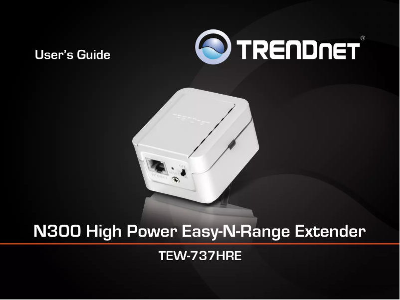 Image de la première page du manuel de l'appareil TEW-737HRE