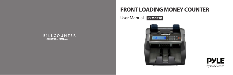 Page 1 de la notice Manuel utilisateur Pyle PRMC820