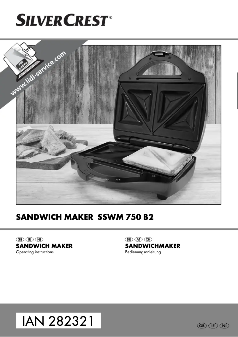 Image de la première page du manuel de l'appareil SSWM 750 B2