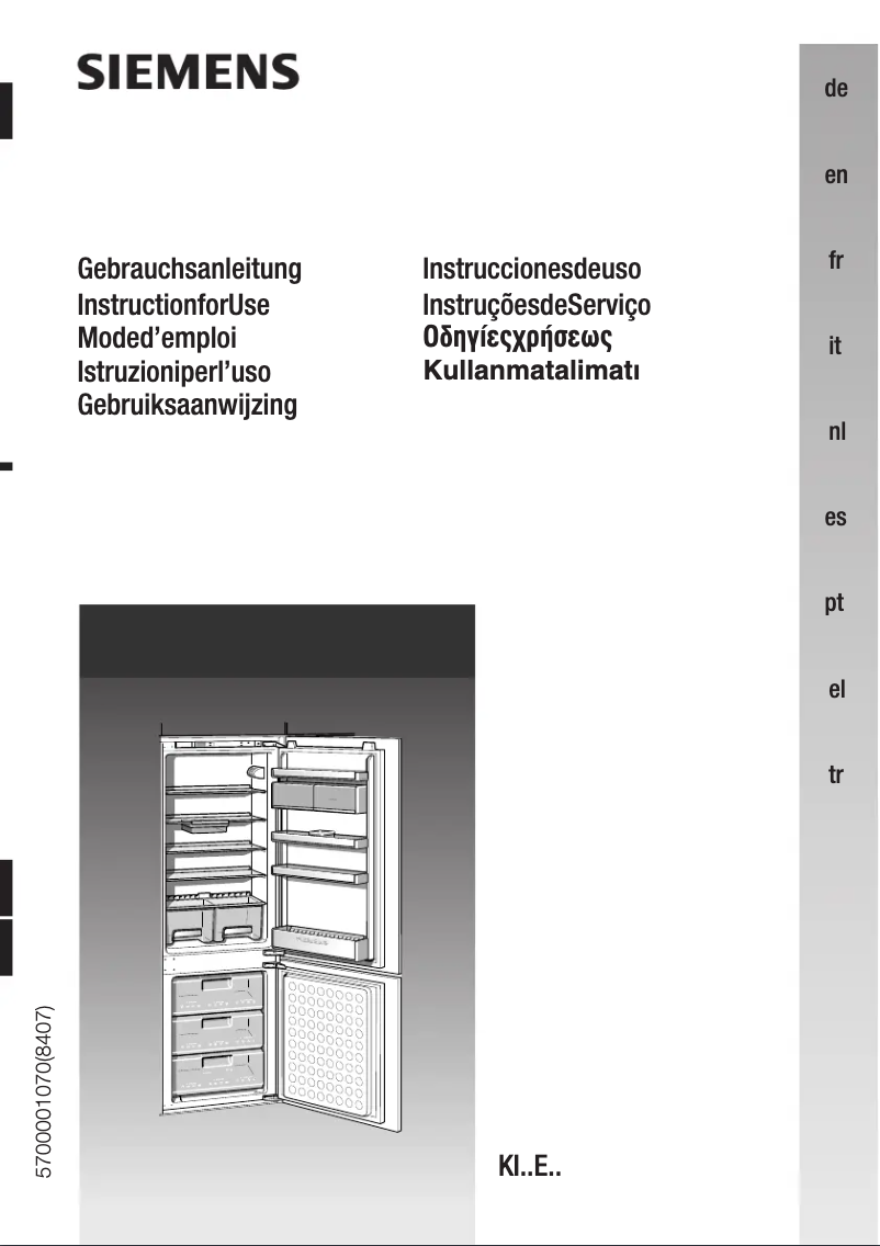 Page n°1 - Manuel utilisateur Siemens KI30E440