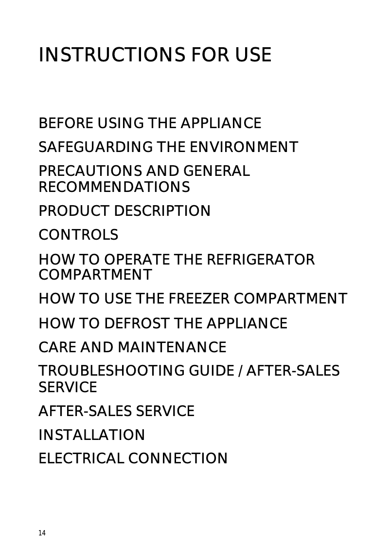 Page n°1 - Manuel utilisateur Smeg FR 315 A