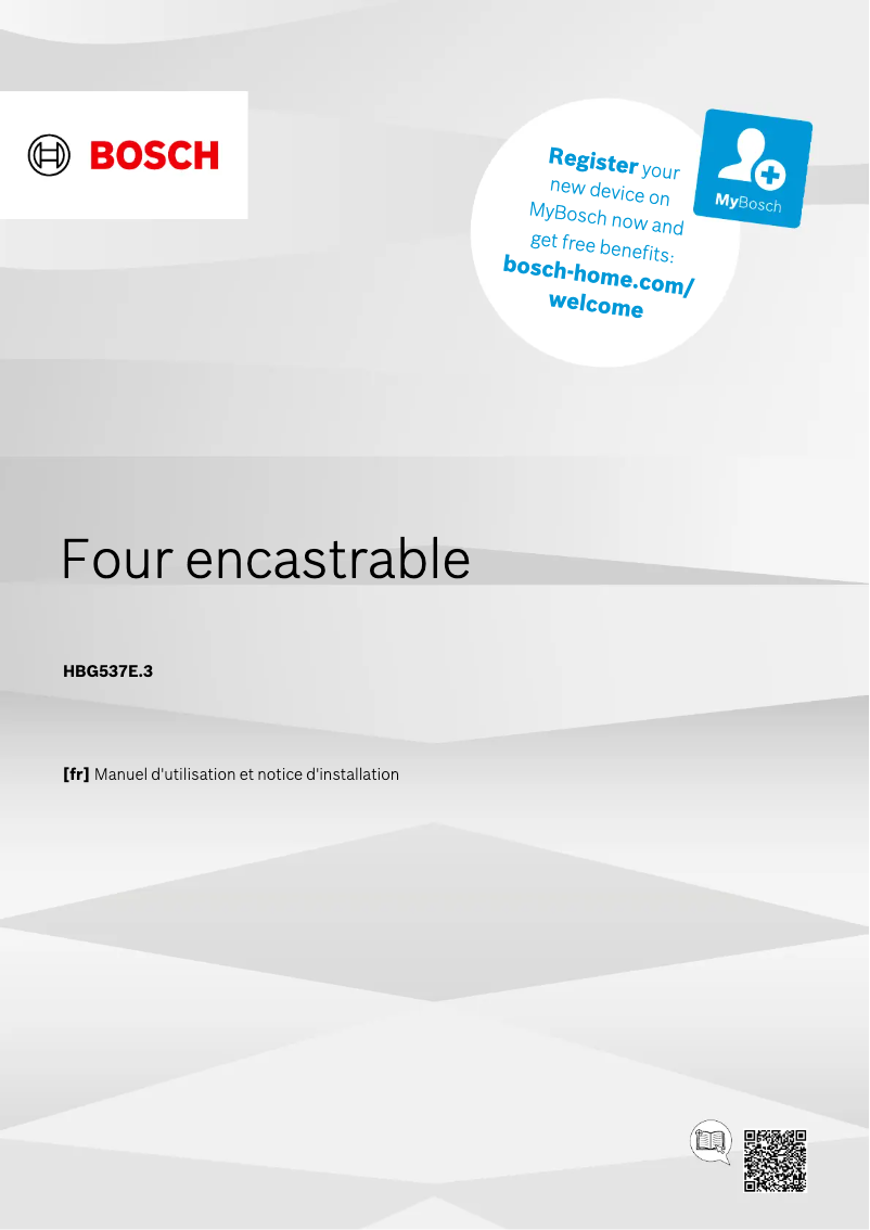 Image de la première page du manuel de l'appareil HBG537EB3