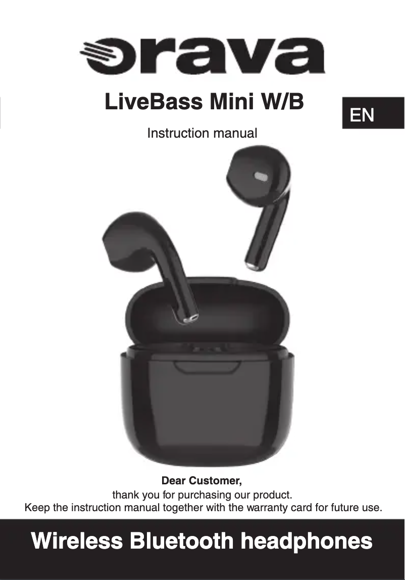 Page n°1 - Manuel utilisateur Orava Livebass Mini B