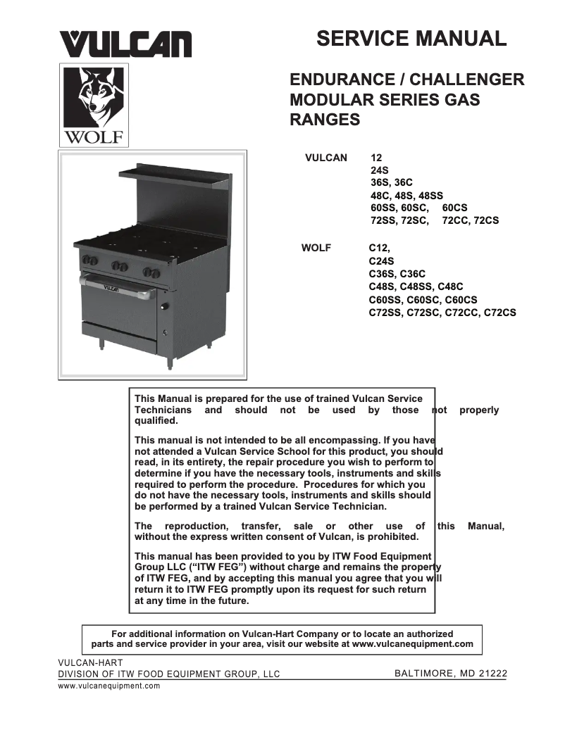Page n°1 - Manuel utilisateur Vulcan 36S-36GT
