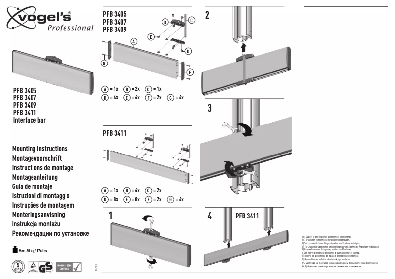 Imagen de la primera página del manual del dispositivo PFB 3409